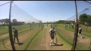 Matt Dunn bowling fast to Rory Burns in Cape Town [upl. by Gnart833]