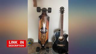 Atom Longboards Atom AllTerrain Longboard  39quot  Woody revieww [upl. by Onairda451]