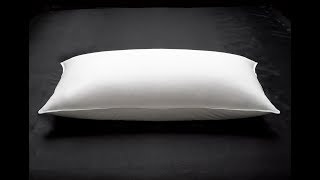 MEDIUMFIRM Down Surround Pillow  Best Pillow for SideBack Sleeper SHORT [upl. by Stempien]