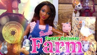 Barbie Sweet Orchard Farm PLUS DIY Barn [upl. by Sabsay]