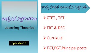 స్కిన్నర్ కార్య సాధక నిబంధన సిద్ధాంతం  operant conditioning theory [upl. by Hugibert454]