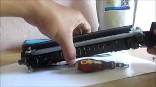 How to refill HP LaserjetPro P1102 Printer with CE651A cartridges [upl. by Elum]