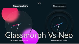 Glass morph Vs Neomorph Design  Glass morphism the latest design trend [upl. by Ainessey]