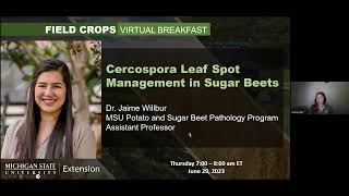 Field Crops Virtual Breakfast Cercospora Leaf Spot Management in Sugarbeets [upl. by Gadmann]