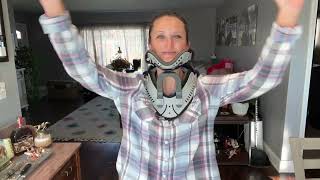 Cervical Collar by Orthomen  Adjustable Soft Neck Brace  Relieves Pain and Pressure in Spine [upl. by Wiley]