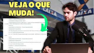 🚨 URGENTE Mudou o Conteúdo Nova Retificação no Edital do Concurso da Caixa 2024 [upl. by Emmy]