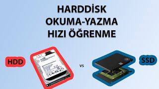 HARDDİSK OKUMA YAZMA HIZI ÖĞRENME  HDD VS SSD HIZ TESTİ [upl. by Tnaryb172]