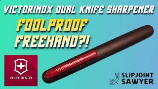 Victorinox Dual Knife Sharpener 43323  Foolproof amp IdiotProof Freehand Sharpening for Beginners [upl. by Gilda343]