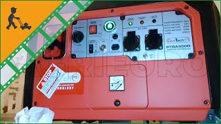 Generatore di corrente inverter GeoTech PTGA 5000i prova di utilizzo – silenziato con ATS [upl. by Mayer]