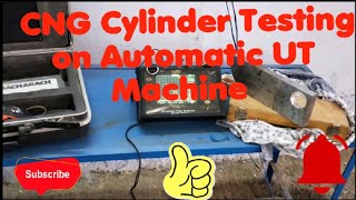 Ultrasonic flaw detector machine test on cng cylinder technical machine [upl. by Atsirhc349]