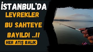 LEVREKLER BU SAHTEYE ÇILDIRDI HER ATIŞ BALIK  istanbul da levrek avı  levrek nasıl yakalanır [upl. by Mikahs]