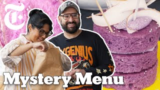 Ube Challenge 2 Chefs Make Dinner and Dessert With Purple Yams  Mystery Menu  NYT Cooking [upl. by Stag]