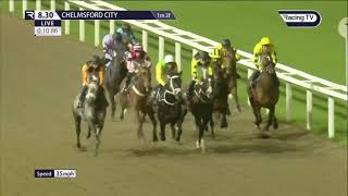 How Lucky was Horses amp Jockeys Chelmsford City after stalls get stranded on track [upl. by Dobb673]