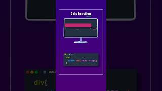 Unveiling CSS Calc Function Tricks css shorts coding viral [upl. by Siari]