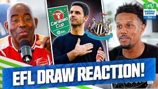 Arsenal Draw Newcastle In The Semi Finals Carabao Cup Draw Reaction  AFTV Sierra Leone Tour [upl. by Amund]