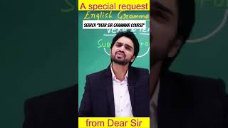 A special request from Dear sir DearSir englishgrammarcourse shorts [upl. by Assila532]