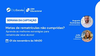 Aula 3 Aprenda as melhores estratégias para rematricular seus alunos [upl. by Montanez819]