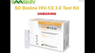 SD BIOLINE HIV12 30  ONE STEP HIV 12 ANTIBODY TEST [upl. by Ecal828]