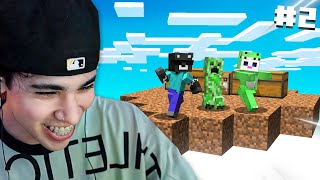 MINECRAFT pero EMPEZAMOS en un SOLO BLOQUE 2 [upl. by Hickie92]