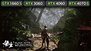 Black Myth Wukong  GTX 1660 SUPER  RTX 3060  RTX 4060  RTX 4070 SUPER Gameplay [upl. by Scandura]