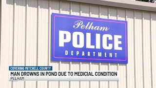 Man drowns in pond behind Pelham Police Department due to medical condition [upl. by Berti]