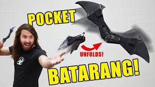 Batmans NEW Folding METAL BATARANG  GIVEAWAY [upl. by Niemad]