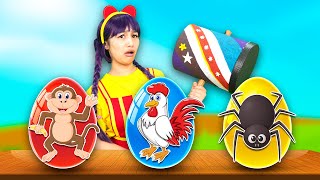 Surprise Eggs with best Nursery Rhymes  Tigi Boo [upl. by Merrell]