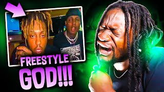 JUICE WRLD IS A FREESTLYE GOD quotUnseen Juice WRLD and Ski freestylequot REACTION [upl. by Bald]