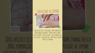 CHEESECAKE AL LIMONE di Benedetta Rossi  Ricetta TV Fatto in Casa per Voi shorts [upl. by Sully203]