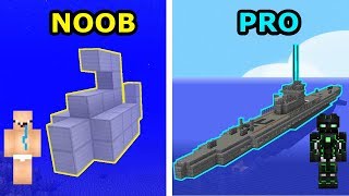 Minecraft NOOB VS PRO ŁÓDŹ PODWODNA W MINECRAFT [upl. by Assyn564]