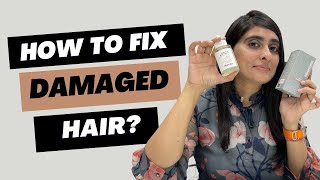 Haircare for damaged hair How to fix damaged hair  Hair serum  Damaged hair treatment at home [upl. by Igic]