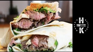 The Best Steak Wrap  Clean Eating [upl. by Ancell121]