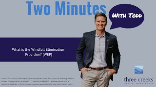 How does the Windfall Elimination Provision work [upl. by Felten]