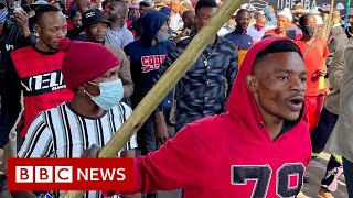 Dozens dead in violent protests in South Africa over Jacob Zuma arrest  BBC News [upl. by Afihtan]