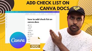 Add Checklist to Canva Docs FAST  how to add check list on canva docs [upl. by Alemrac]