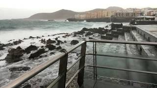 Windy Just a bit In Las Palmas de Gran Canaria November 2014 [upl. by Mccord528]