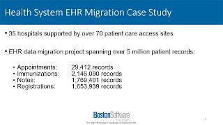 EHR Data Migration Success  5 Million Patient Records  Boston Software Systems  Healthcare RPA [upl. by Tisha]