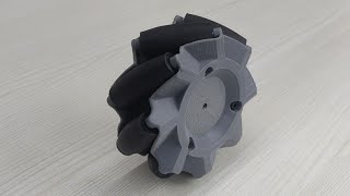 90 mm Mecanum wheel  3D Printed  DIY [upl. by Tomchay]