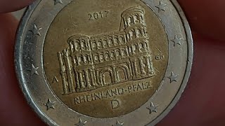 Germany 2 euro 2017 Porta Nigra RhinelandPalatinate  RHEINLANDPFALZ [upl. by Anauqed779]