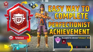 EASY WAY TO COMPLETE PERFECTIONIST ACHIEVEMENT IN BGMI TITLE  HOW TO COMPLETE PERFECTIONIST IN BGMI [upl. by Neddie]