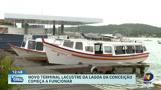 Novo terminal lacustre da Lagoa da Conceição já está em funcionamento [upl. by Kiyohara]