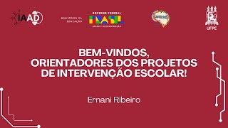 BEMVINDOS ORIENTADORES DE PROJETO [upl. by Leelahk]