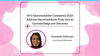 Ghazaleh Soleimani talk NonInvasive Brain Stimulation for SUD [upl. by Ahtabbat]