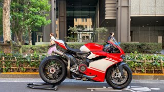 DUCATI 1299 Superleggera Akrapovic racing titanium full exhaust system soundThe strongest panigale🔥 [upl. by Ladnyc]