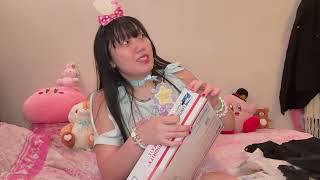 Lovecore Angelic Pretty Unboxing w Secret Kumya Cozy Kitty Cafe Vlog [upl. by Erline433]