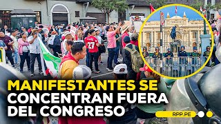 Manifestantes se concentran en exteriores del Congreso  BREAKING [upl. by Aerol]