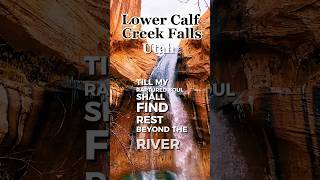 Lower Calf Creek Falls nearthecross utah escalante [upl. by Eeliak]