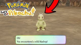 SHINY HUNTING MACHOP IN POKEMON LETS GO EEVEE BEST METHOD [upl. by Lomaj]