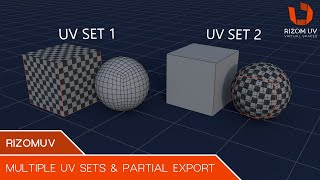 RizomUV Multiple UV Sets amp Partial Export [upl. by Else]