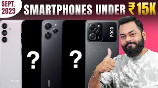 Top 5 Best 5G Smartphones Under ₹15000 Budget ⚡ September 2023 [upl. by Wilen10]